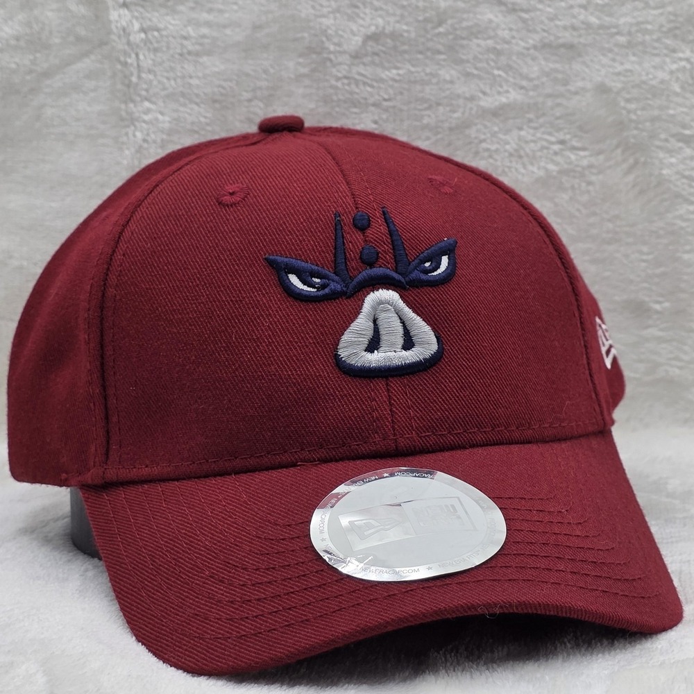 Lehigh Valley Iron Pigs Hat Cap Strap Back Red MILB Mens New Era Minor League
